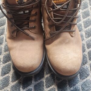 Brahma Men's Tan Steel Toe Work Boots